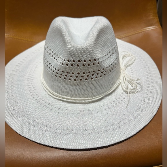 Accessories - White Woven Sun Hat